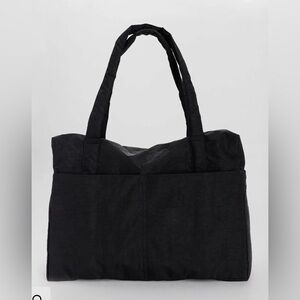 Baggu Cloud Carry-On Travel Bag – Black – With Snap On Pouch